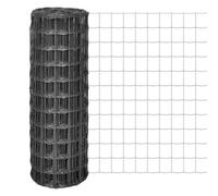Walplus Grey Euro Fence Steel 25X1 M Garden Fencing Roll