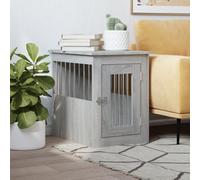 Walplus Grey Sonoma Dog Crate Furniture End Table 45X62X59 Cm Engineered Wood