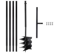 Walplus Ground Drill With Handle 250 mm With Extension Tube 4 M Steel