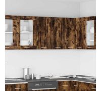 Walplus Hanging Cabinet Lyon Smoked Oak 60X31X60 Cm Engineered Wood