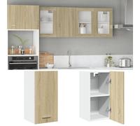 Walplus Hanging Cabinet Lyon Sonoma Oak 29.5X31X60 Cm Engineered Wood