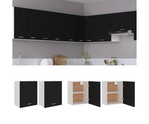 Walplus Hanging Cabinet Lyons 2 Pcs Black 50X31X60 Cm Engineered Wood