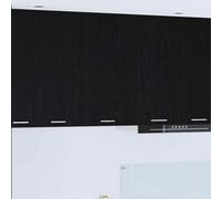 Walplus Hanging Cabinet Riga Black Oak And White 50 X 31 X 80 Cm