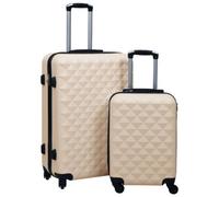 Walplus Hardcase Trolley Set 2 Pcs Gold Abs
