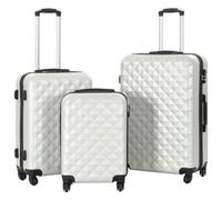 Walplus Hardcase Trolley Set 3 Pcs Bright Silver Abs