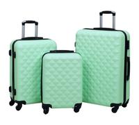 Walplus Hardcase Trolley Set 3 Pcs Mint Abs