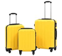 Walplus Hardcase Trolley Set 3 Pcs Yellow Abs