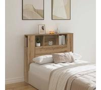 Walplus Headboard Cabinet Artisan Oak 120X19X104.5 Cm Engineered Wood