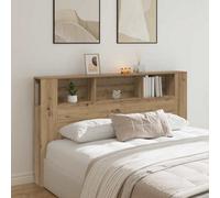 Walplus Headboard Cabinet Artisian Oak 180X18.5X102.5 Cm Engineered Wood