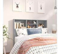 Walplus Headboard Cabinet Grey Sonoma 120X19X103.5 Cm