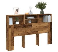 Walplus Headboard Cabinet Old Wood 160X19X103.5 Cm Engineered Wood