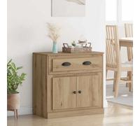 Walplus Highboard Artisan Oak 70 X 35.5 X 67.5 Cm Engineered Wood