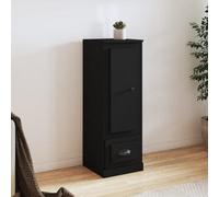 Walplus Highboard Black 36X35.5X103.5 Cm Engineered Wood