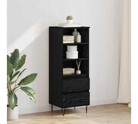 Walplus Highboard Black Oak 40 X 36 X 110 Cm Engineered Wood
