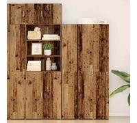 Walplus Highboard Old Wood 30 X 42.5 X 185 Cm Engineered Wood