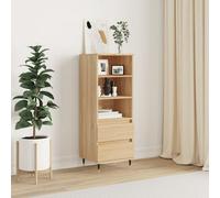 Walplus Highboard Sonoma Oak 40X36X110 Cm Engineered Wood