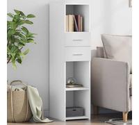 Walplus Highboard White 30X42.5X124 Cm Engineered Wood