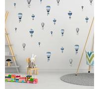 WALPLUS Hot Air Balloon Wall Stickers for Kids Room Decor - Nursery, Bedroom, Playroom Decorations Peel & Stick Removable Decals