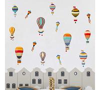 WALPLUS Hot Air Balloon Wall Stickers for Kids Rooms - Nursery Decor, Peel & Stick, Removable Wall Decals