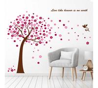 Walplus Huge Pink Cherry Blossom Flowers Tree Wall Stickers Art Mural Children Wallpaper Stock Clearance