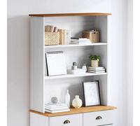 Walplus Hutch Askim White 91 X 30 X 104 Cm Solid Pine Wood