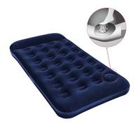 Walplus Inflatable Flocked Airbed With Built-In Foot Pump 188 X 99 X 28 Cm