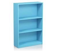 WALPLUS JAYA Simple Home 3-Tier Adjustable Shelf Bookcase, Light Blue | Stylish Wall Art for Modern Homes
