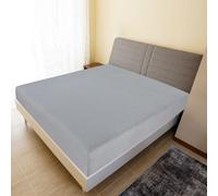Walplus Jersey Fitted Sheet Grey 140X200 Cm Cotton