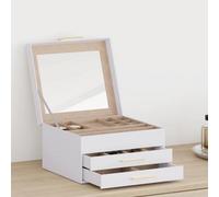 Walplus Jewellery Box 3 Layer White 23X20.5X14 Cm