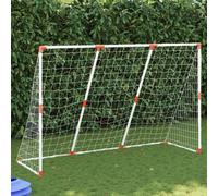 Walplus Kids' Football Goal With Balls 2-In-1 White 184X64X124 Cm