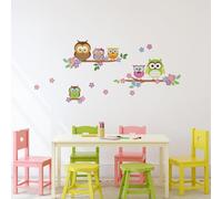 WALPLUS Kids Room Decor: Animal, Princess & Floral Wall Stickers for Nursery, Bedroom & Playroom (33 Pcs, 100x60cm)