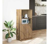 Walplus Kitchen Cabinet Artisan Oak 57X41.5X131.5 Cm Engineered Wood