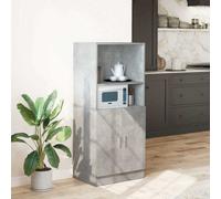 Walplus Kitchen Cabinet Concrete Grey 57X41.5X131.5 Cm Engineered Wood