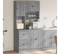 Walplus Kitchen Cabinet Grey Sonoma 95X50X180 Cm Engineered Wood