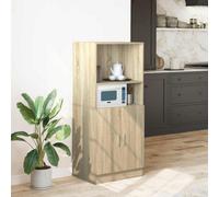 Walplus Kitchen Cabinet Sonoma Oak 57X41.5X131.5 Cm Engineered Wood