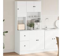 Walplus Kitchen Cabinet White 95X50X180 Cm Engineered Wood