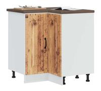 Walplus Kitchen Corner Base Cabinet Kalmar Old Wood Engineered Wood