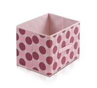 WALPLUS Laci Dot Design Non-Woven Fabric Soft Storage Organizer, Pink | Luxury Wall Decor for Living Room & Bedroom