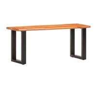 Walplus Live Edge Bench 110 Cm Solid Acacia Wood And Steel