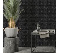 Walplus Lux Touch Dark Marble Peel And Stick Wall Tiles - 72Pcs Self Adhesive Stick On Tiles For Bathroom & Kitchen Splashback