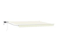 Walplus Manual Retractable Awning With Leds Cream And White 4 X 3 M