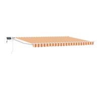Walplus Manual Retractable Awning With Leds Multicolour 4 X 3 M