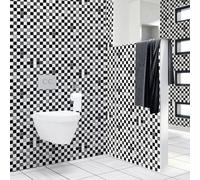 Walplus Marble Mosaic Peel And Stick Wall Tiles Sticker Mix - 24Pcs Self Adhesive Stick On Tiles For Kitchen Pvc - 10X10 Cm