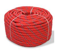 Walplus Marine Rope Polypropylene 10 mm 50 M Red