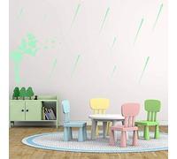 WALPLUS Meteor Glowing Plus Wall Stickers, Vinyl, Multi-Colour, 126 x 95 x 3 cm