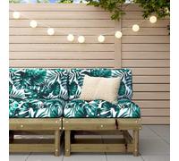 Walplus Middle Sofa With Cushions Impregnated Wood Pine