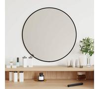 Walplus Minimalistic Aesthetic Wall Mirror Black 50 Cm Round