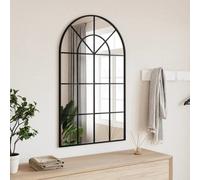 Walplus Minimalistic Aesthetic Wall Mirror Black 60X100 Cm Arch Iron