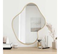 Walplus Minimalistic Aesthetic Wall Mirror Gold 60X50 Cm
