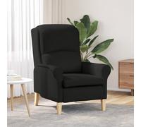 Walplus Modern Armchair Black Polyester Fabric, Wood Standard Armchair Size